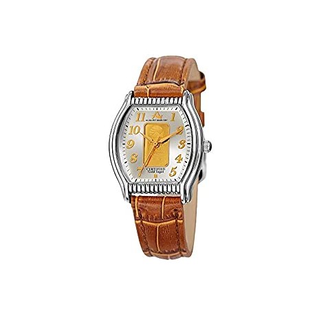 Bar Women’s Watch – Genuine Leather Alligator Embossed Strap