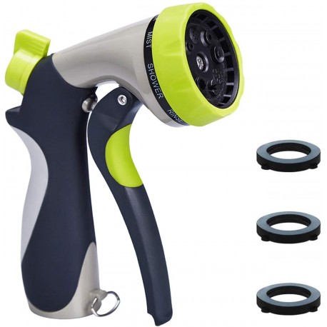 Garden Hose Nozzle, Heavy Duty Zinc Alloy Water Spray Nozzle