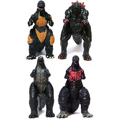 Set of 4 Godzilla Toys