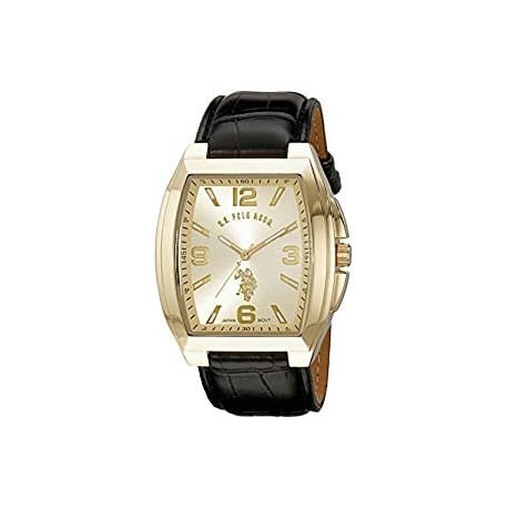 Men's USC50174 Analog Display Analog Quartz Black Watch