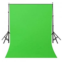 Background 5x7ft Non-Woven Fabric Solid Color Green Screen Photo