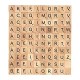 The 100 Scrabble Tiles Alphabet of The Wooden Scrabble Pieces