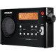 Sangean BK AM/FM Digital Rechargeable Portable Radio - Black