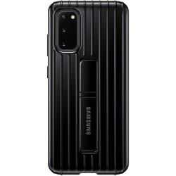 Galaxy S20 Case, Rugged Protective Cover - Black