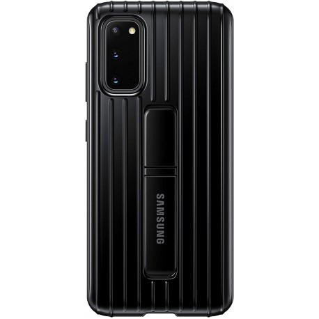 Galaxy S20 Case, Rugged Protective Cover - Black