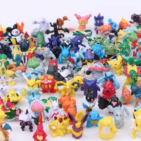 144 Pcs Mini Action Figures PET Set Poke Heroes Action Figure