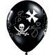 11" Pirate's Treasure Map Latex Balloons Bag of 10