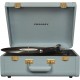 Vintage 3-Speed Bluetooth Suitcase Turntable with Built-in Speakers, Tourmaline