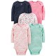 Baby Girls' 9-Pack Long-Sleeve Bodysuit