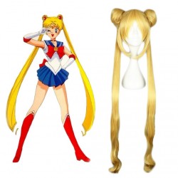 Sailor Moon Gold Cosplay Anime Wig
