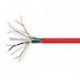 Monoprice Entegrade Cat 6 Bulk Bare Copper Network Cable 1000 Feet - Red | F/UTP, Solid, Plenum Jacket (CMP) 550MHz, 23AWG