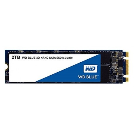 WD Blue 3D NAND 2TB PC SSD - SATA III 6 Gb/s M.2 2280 Solid State Drive - WDS200T2B0B