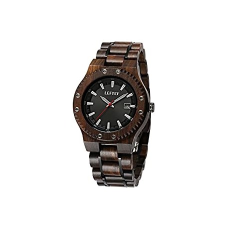 Mens Wooden Watch Quartz