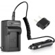 Battery Charger with Car Adapter for Panasonic DMW-BMB9