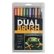 10-Pack. Blendable, Brush and Fine Tip Markers