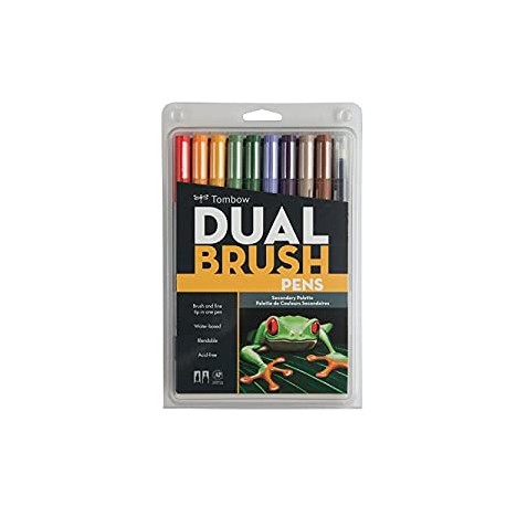 10-Pack. Blendable, Brush and Fine Tip Markers