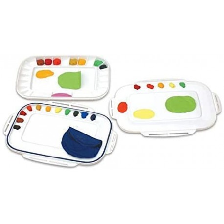Multi-Purpose Palette Various Airtight Peel-Off Palette-3.5-inch x 9.125-inch-24 Cavity