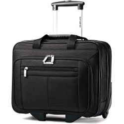 Classic Wheeled Business Case, Black, 16.5 x 8 x 13.25-Inch