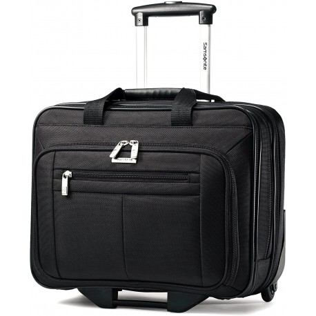 Classic Wheeled Business Case, Black, 16.5 x 8 x 13.25-Inch