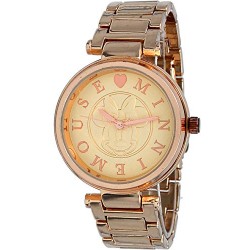 Disney MN2196 Women's Minnie Mouse Rose Gold Tone Casual Analog Watch