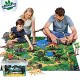 Dinosaur Toys Figures with Large Flannel Activity Play