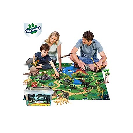 Dinosaur Toys Figures with Large Flannel Activity Play