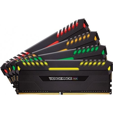 CORSAIR VENGEANCE RGB 32GB (4x8GB) DDR4 3200MHz C16 Desktop Memory - Black at Amazon.com