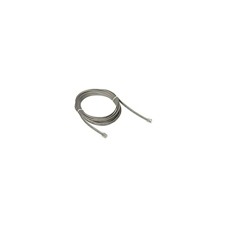 C2G 09600 RJ12 6P6C Straight Modular Cable, Silver (14 Feet, 4.26 Meters)