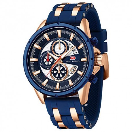 Men Watch, MINIFOCUS Chronograph Waterproof Sport