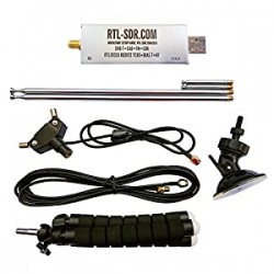 RTL-SDR Blog V3 R820T2 RTL2832U 1PPM TCXO HF Bias Tee SMA Software Defined Radio with Dipole Antenna Kit