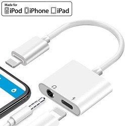 iPhone Headphones Adapter 2 in 1Charger Jack Aux Audio 3.5mm Jack