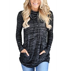Casual Sweatshirt Tops with Pockets (S-XXL)