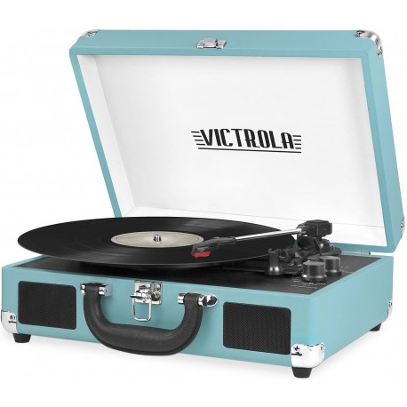 Victrola Vintage Bluetooth Portable Suitcase Record Player
