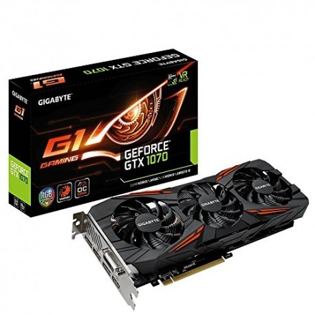 Gigabyte GV-N1070G1 GAMING-8GD REV2.0 GeForce GTX 1070 G1 Computer Graphics Card