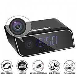 Spy Clock Camera, 1080p VCR Wi-Fi IP Wireless Hidden Camera