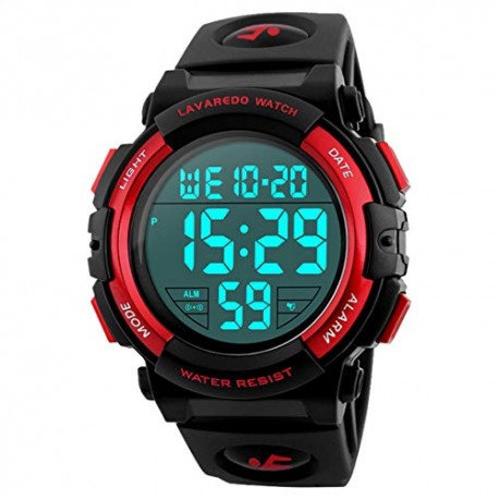 50 M Waterproof Alarm Calendar Analog Watch for Children with Silicone Band