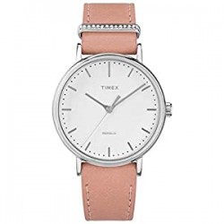White Dial Leather Strap Ladies Watch TW2R70400