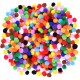 1200 Pieces 1cm Assorted Pom Poms