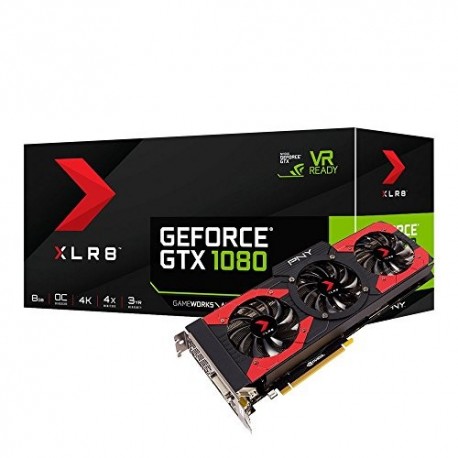 PNY NVIDIA GeForce GTX 1080 8GB XLR8 Gaming Overclocked Graphics Card (VCGGTX10808XGPB-OC)