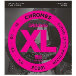 Chromes Bass Guitar Strings, Light, 45-100, Long Scale
