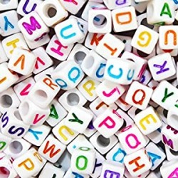 800 Pcs Letter Beads Alphabet Beads for Jewelry Making with Colorful Letters for DIY Bracelets