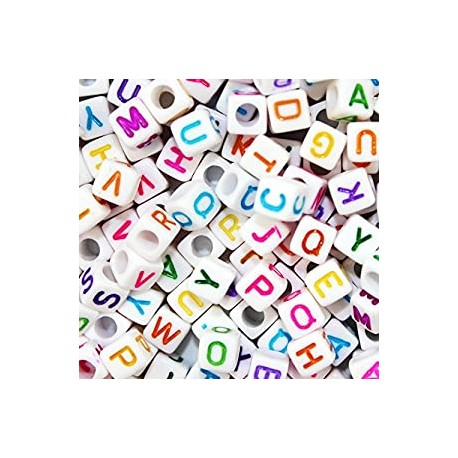 800 Pcs Letter Beads Alphabet Beads for Jewelry Making with Colorful Letters for DIY Bracelets