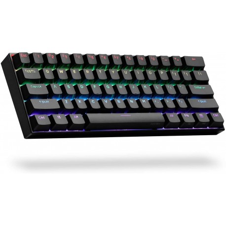 Wired/Wireless Mechanical Keyboard Double Shot PBT Keycaps - NKRO - 1900mAh