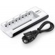 EBL 8-Bay Battery Charger for AA AAA NIMH NICD Rechargeable Batteries