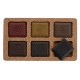 Artist Water Soluble Tailors Chalk Set of 6 Beautiful Colors (in Cork Box), Earth Tone 6 Pc Set