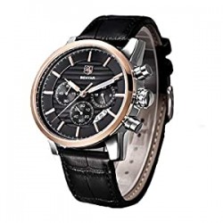 Men Watch Quartz Chronograph Date 3ATM Waterproof