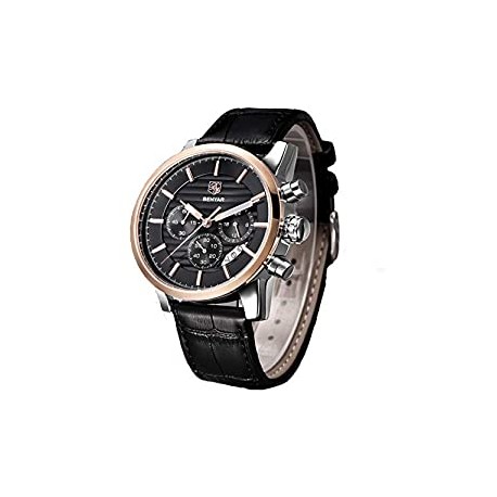 Men Watch Quartz Chronograph Date 3ATM Waterproof