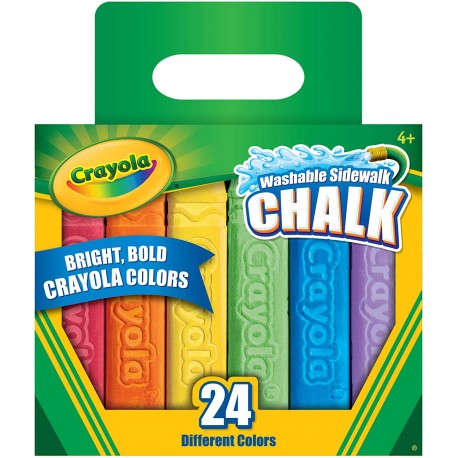 Crayola Sidewalk Chalk, Assorted Colors, 24 Count, Multicolored