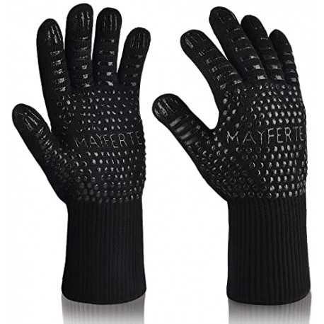 Cooking Glove 932°F Extreme Heat Resistant Oven Gloves for Cooking