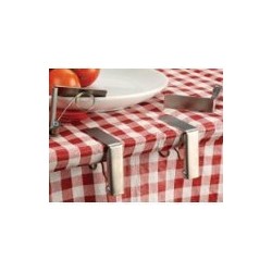International Endurance Stainless Steel Tablecloth Clips, Set of 4,Silver,1 pack